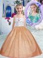 Pretty Spaghetti Straps Little Girl Pageant Dresses with Beading