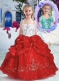 New Arrivals Spaghetti Straps Little Girl Pageant Dresses with Beading and Bubles