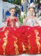 New Style Perfect Ball Gown Little Girl Pageant Dresses with Beading and Ruffles