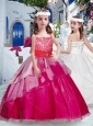 New Style  Pretty Spaghetti Straps Little Girl Pageant Dresses with Beading and Ruffles