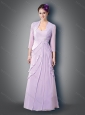 Classical Empire Sweetheart Lavender Mother of The Groom Dress