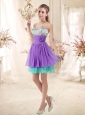 2016 Low Price Sweetheart Short Bridesmaid Dresses with Sequins and Belt
