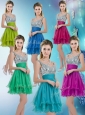 2016 Pretty Straps Short Prom Dresses with Sequins for Fall