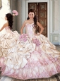 Ball Gown Taffeta Quinceanera Dresses with Bubbles and Appliques