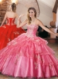 New Style Applique and Beaded Quinceanera Dress in Organza