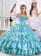 Cheap Spaghetti Straps Ruffled Layers Mini Quinceanera Dress in Organza