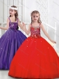 Low Price Puffy Skirt Tulle Mini Quinceanera Dress with Straps