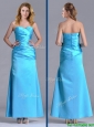New Arrivals Sweetheart Aqua Blue Ankle Length Prom Dress in Taffeta