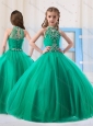 Top Selling Ball Gowns Halter Beaded Mini Quinceanera Dress in Turquoise
