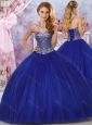 New Arrivals Tulle Royal Blue Sweet Fifteen Gown with Beaded Bodice