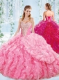 Best Selling Sweetheart Quinceanera Dress with Beaded Bodice and Ruffles