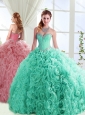 Exclusive Beaded Really Puffy Detachable Quinceanera Skirt in Rolling Flowers