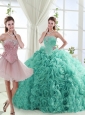 Popular Beaded Big Puffy Detachable Quinceanera Skirt in Rolling Flower