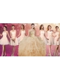 Fashionable Beaded and Ruffled Champagne Quinceanera Dress and Discount Short Dama Dresses