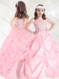 Luxurious Beaded and Pick Ups Mini Quinceanera  Dress with Straps
