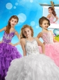 Fashionable Beaded and Ruffled Mini Quinceanera Pageant Dress with Halter Top