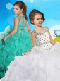 Best Selling Beaded Bodice and Ruffled Little Girl Pageant Dress in Organza