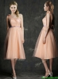 Wonderful One Shoulder Dama Dress with Sashes and Bowknot