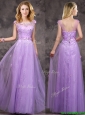 New Arrivals Beaded and Applique Long  Prom Dresses  in Lavender