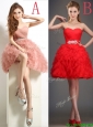 Sexy Beaded and Ruffled Puffy Skirt  Prom Dresses  in Tulle