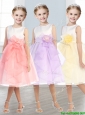 Beautiful Scoop Tulle Little Girl Pageant Dress with Hand Made Flowers and  Ruffles