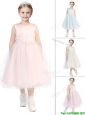 New Arrivals Scoop Little Girl Pageant Dress with Appliques and Beading