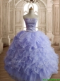 Best Selling Beaded and Ruffled Sweet 16 Dress in Lilac