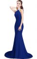 Captivating Royal Blue Sleeveless Beading Side Zipper Prom Gown