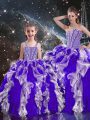 Best Selling Multi-color Quinceanera Dresses Military Ball and Sweet 16 and Quinceanera with Beading and Ruffles Sweetheart Sleeveless Lace Up