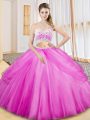 Exceptional Sleeveless Criss Cross Floor Length Beading and Ruching and Pick Ups 15 Quinceanera Dress