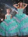 Beautiful Ball Gowns Vestidos de Quinceanera Multi-color Sweetheart Organza Sleeveless Floor Length Lace Up
