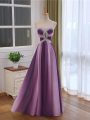 Nice Chiffon and Printed Sweetheart Sleeveless Lace Up Beading and Ruching Formal Evening Gowns in Multi-color