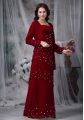 Artistic Chiffon Sleeveless Floor Length Mother Of The Bride Dress and Beading