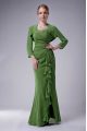 Extravagant Dark Green Straps Zipper Beading Mother Of The Bride Dress Sleeveless