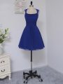 Excellent Royal Blue Straps Zipper Lace Court Dresses for Sweet 16 Sleeveless