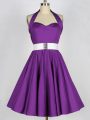 Fashion Sleeveless Belt Lace Up Bridesmaid Dress