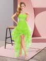 Sweetheart Sleeveless Chiffon Party Dress Wholesale Beading Lace Up