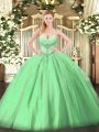 Fashionable Floor Length Quinceanera Dresses Sweetheart Sleeveless Lace Up