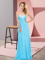 Custom Made Sleeveless Lace Up Floor Length Ruching Evening Dress