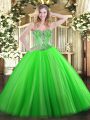 Fantastic Sleeveless Beading Lace Up Quinceanera Dress