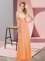 Suitable Chiffon Sleeveless Floor Length and Ruching