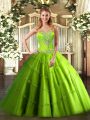 Vestidos de Quinceanera Sweet 16 and Quinceanera with Beading Sweetheart Sleeveless Lace Up