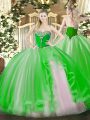 Fabulous Sleeveless Tulle Lace Up 15th Birthday Dress for Military Ball and Sweet 16 and Quinceanera