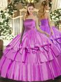 Top Selling Sleeveless Lace Up Floor Length Ruffled Layers Quinceanera Dresses