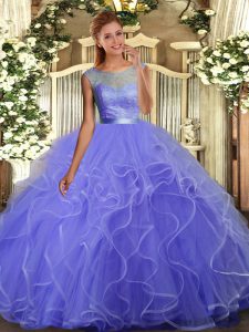 Sweet Multi-color Sweet 16 Quinceanera Dress Sweet 16 and Quinceanera with Beading Scoop Sleeveless Backless