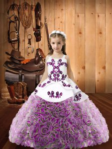 Eye-catching Multi-color Sleeveless Beading Floor Length Pageant Gowns For Girls