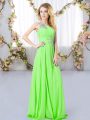 Floor Length Zipper Vestidos de Damas for Wedding Party with Beading