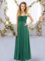 Sleeveless Ruffles Lace Up Bridesmaid Gown