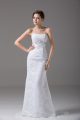Sumptuous Sleeveless Beading and Lace and Belt Zipper Wedding Gowns with White Brush Train