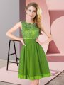 Luxury Backless Wedding Guest Dresses Beading and Appliques Sleeveless Mini Length